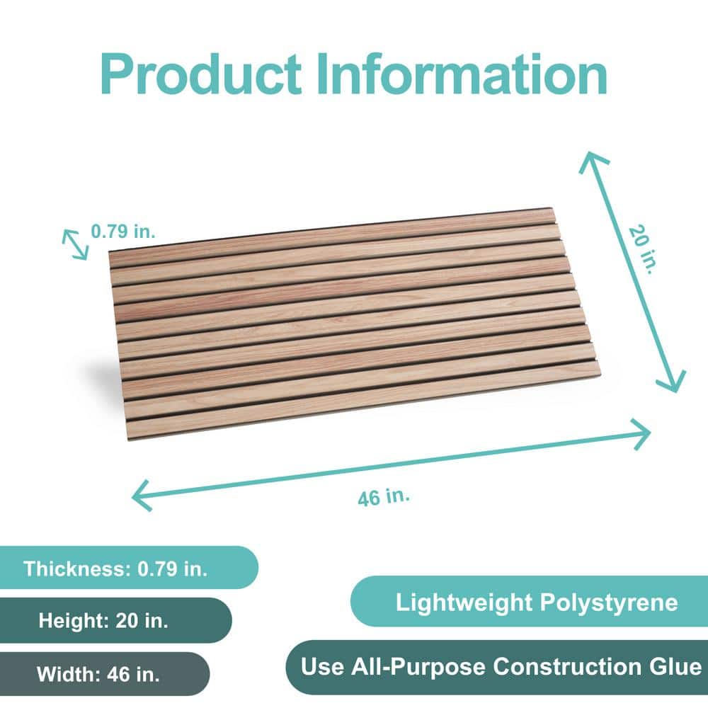 UltraLight Linari Natural Faux Wood Wall Paneling (4-Pack)