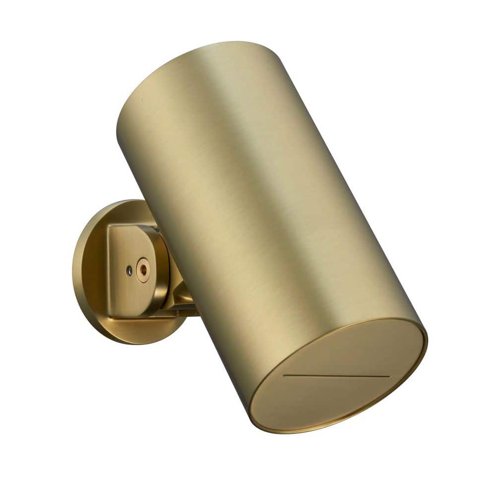 1-Spray Pattern 3.15 in. Wall Mount Waterfall Fixed Shower Head with 6.92 GPM and Brass Shower Arm in Gold price history on PriceWatchPro