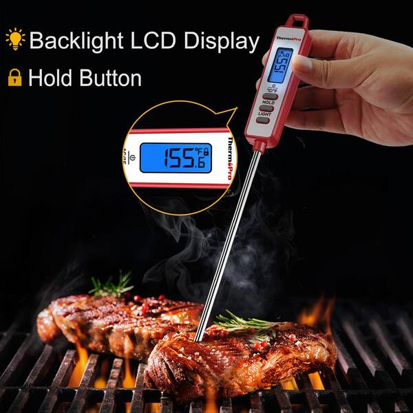 ThermoPro TP01AW Digital Meat Thermometer Long Probe Instant Read Food Cooking Thermometer