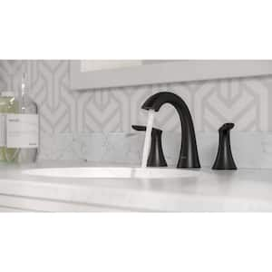 Weller 2-Handle 8 . Widespread Bathroom Faucet Matte Black