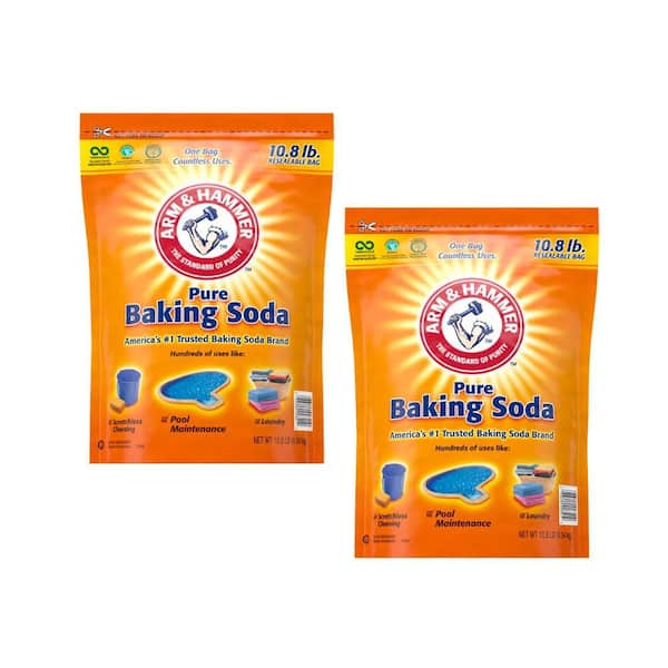 ARM & HAMMER 10.8 lbs. Pure Baking Soda Resealable Bag, (2-Pack)