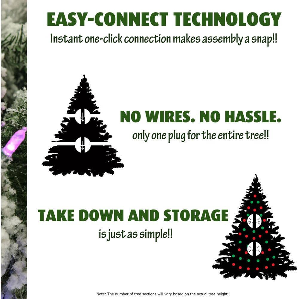 Carmel Pine 6.5-ft Green Artificial Christmas Tree with White Lights