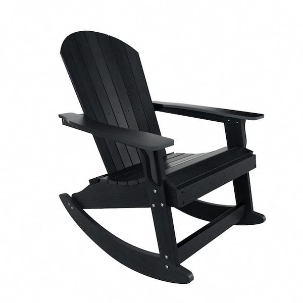 WESTIN OUTDOOR Vineyard 2 Piece Black Adirondack Chair Outdoor Patio   Westin Outdoor Plastic Adirondack Chairs Op5007 Bk 64 600 