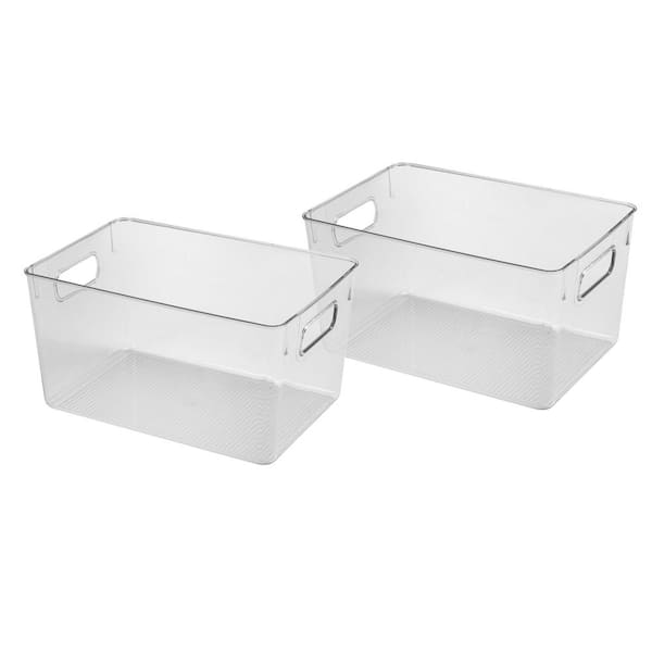 LIFEMASTER 2 Piece Stackable Refrigerator and Freezer Containers Set