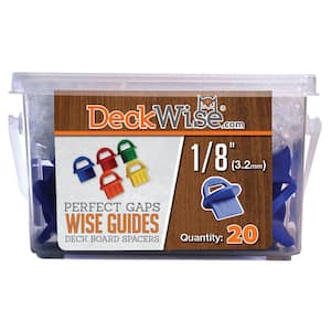 WiseGuides 1/8 in. Gap Deck Board Spacer for Hidden Deck Fasteners (20-Count)