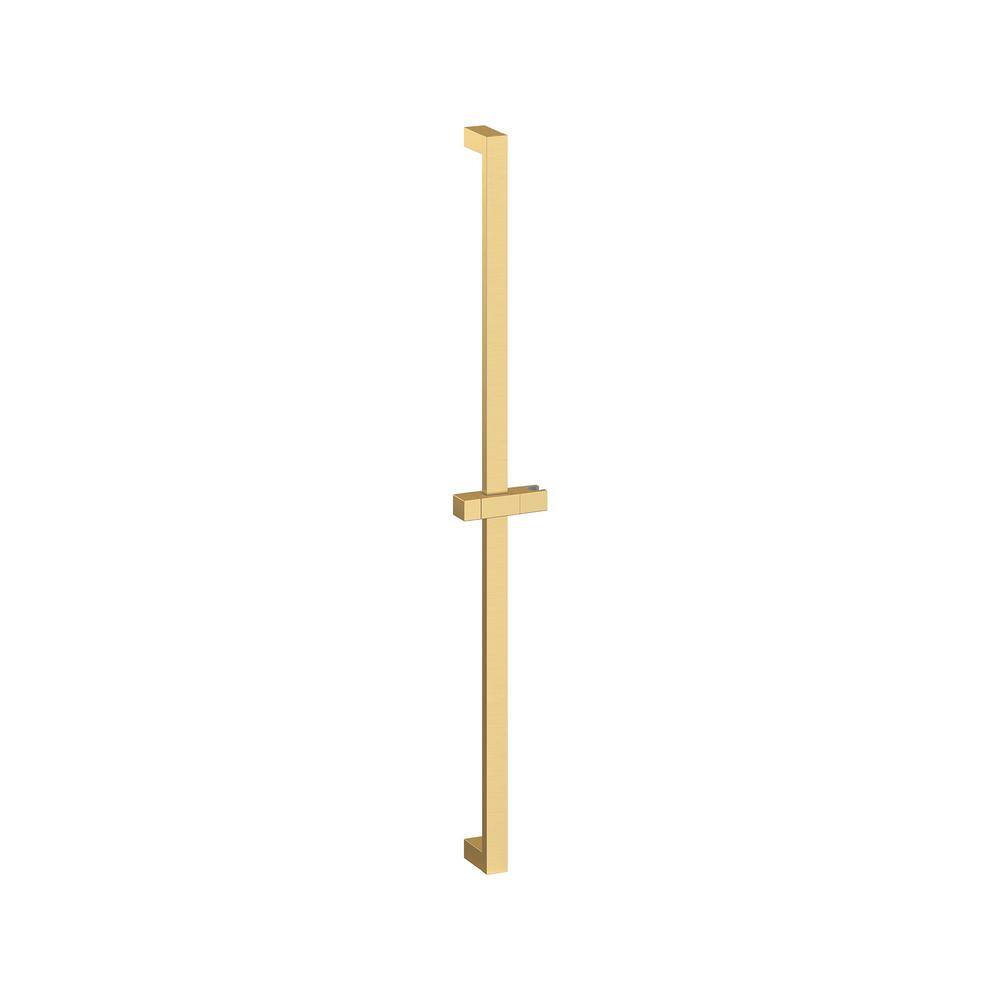 GROHE Euphoria Cube 36 in. Adjustable Shower Bar in Brushed Cool
