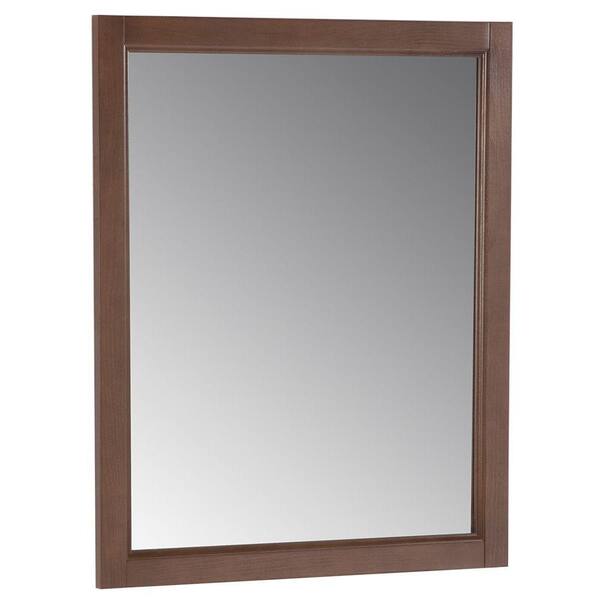 Home Decorators Collection Abbey 31 in. L x 26 in. W Framed Wall Mirror in Toffee-DISCONTINUED