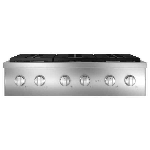Cafe 36 in. Gas Cooktop in Stainless Steel with 6 Burners