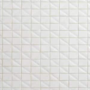Argent Satin 11.5 in. x 11.5 in. Matte Glass Wall Mosaic Tile (0.91 sq. ft./Each)