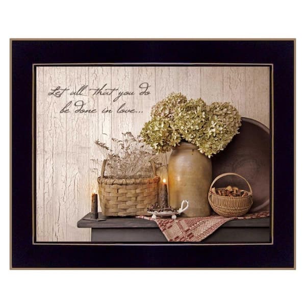 HomeRoots Charlie Done in Love 1-Piece Framed Wall Art 14 in. x 18 in.