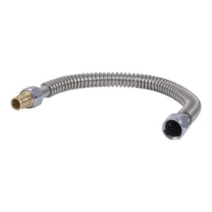 3/4 in. PEX-A Brass Expansion x 3/4 in. FIP x 18 in. L Stainless Steel Flexible Water Heater Connector