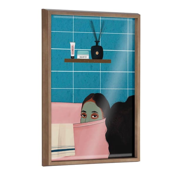 Kate and Laurel Blake "Restful Rest" by Mary Joak Framed Glass Art Print 24 in. x 18 in.