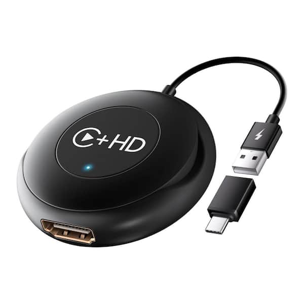 Lukyamzn Wireless CarPlay Adapter HDMI Multimedia Converter for Cars w/ Factory Wired CarPlay from 2016 Plug and Play 2 in 1