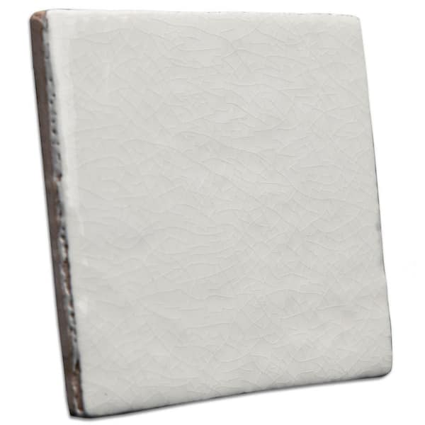 Menorca White 4 in. x 4 in. Ceramic Wall Tile (6.6 sq. ft./Case)