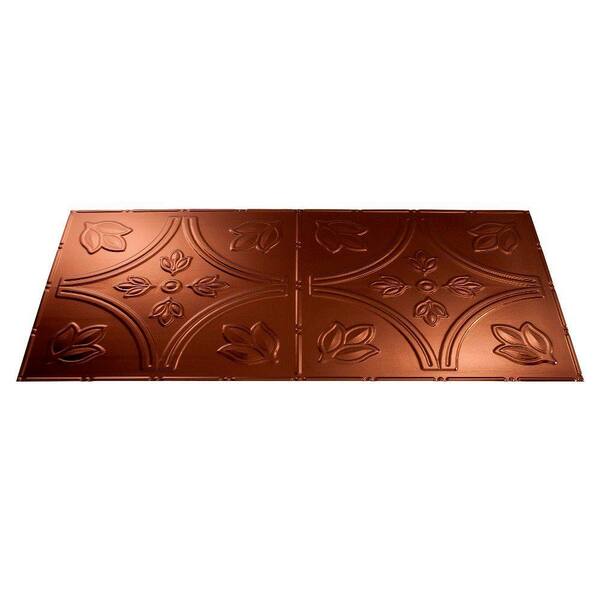 Fasade Traditional 5 2 ft. x 4 ft. Oil Rubbed Bronze Lay-in Ceiling Tile