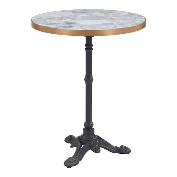 ZUO Gazebo Outdoor Collection Multicolor Round MDF Outdoor Dining Table