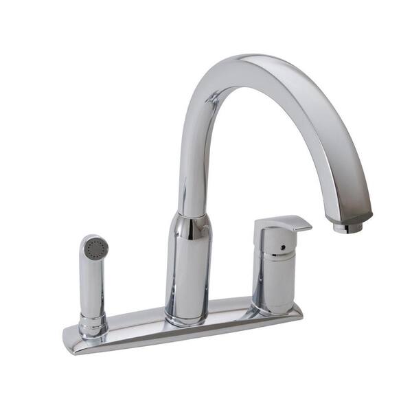American Standard Arch Single-Handle Standard Kitchen Faucet with Side Sprayer with 2.2 gpm in Polished Chrome