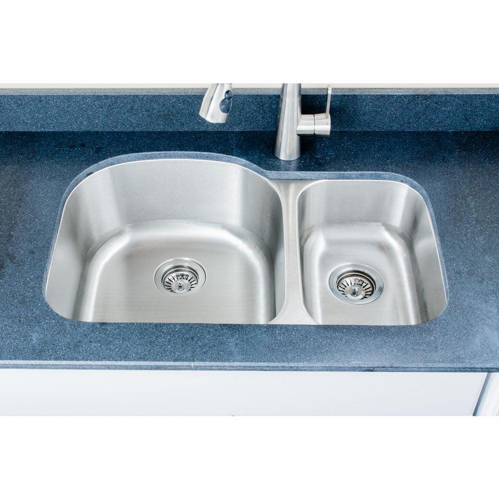 The Craftsmen Series Undermount Stainless Steel 32 in. 70/30 Double Bowl Kitchen Sink price history on PriceWatchPro