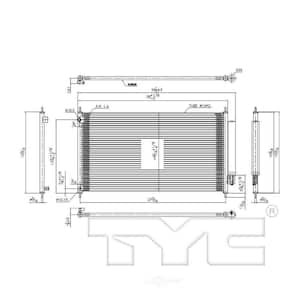 A/C Condenser 2013-2017 Honda Accord 2.4L 3.5L