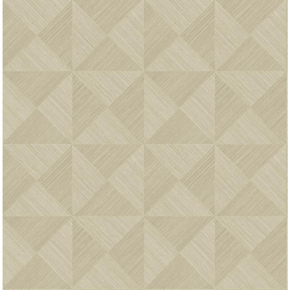 STACY GARCIA HOME Khaki Geo Inlay Vinyl Peel and Stick Wallpaper Roll ...