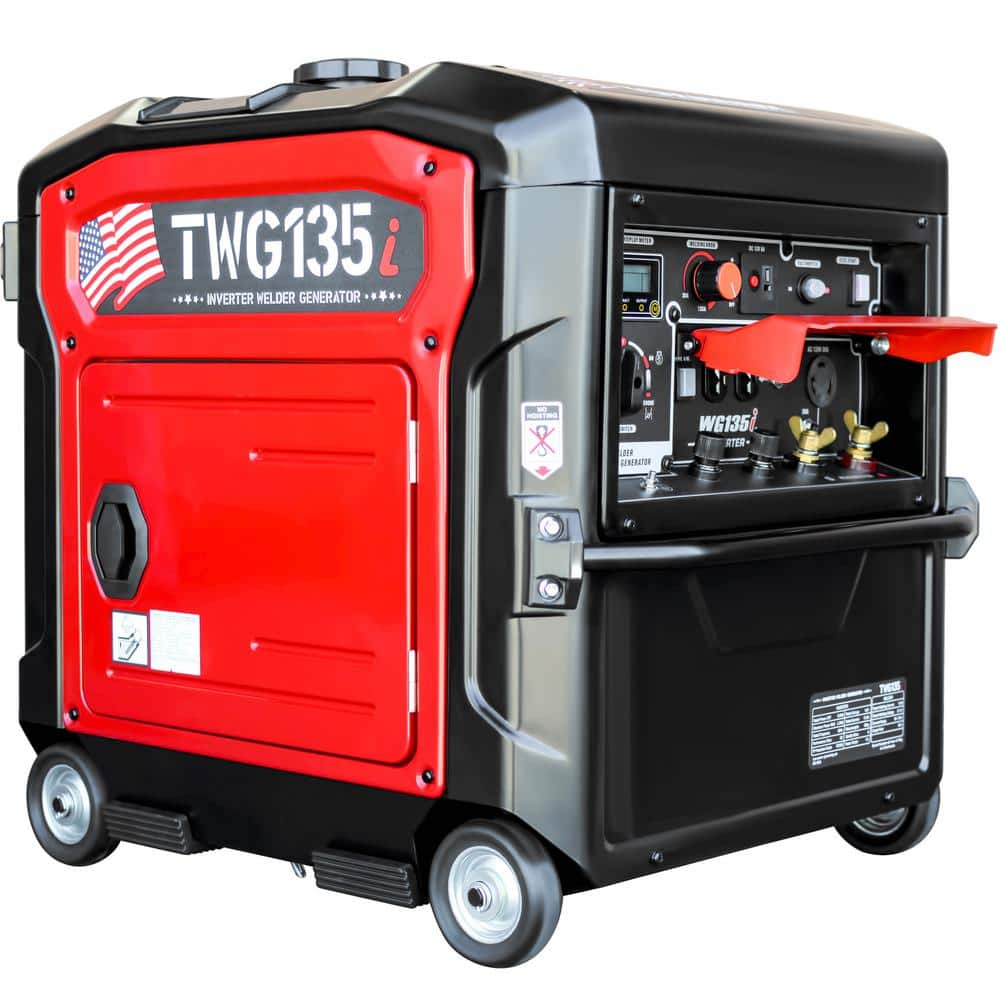 Tomahawk Power 135 Amp Welder with 5 HP Engine Driven Portable 3,300-Watt 120-Volt Gasoline Inverter Generator -  TWG135Ai