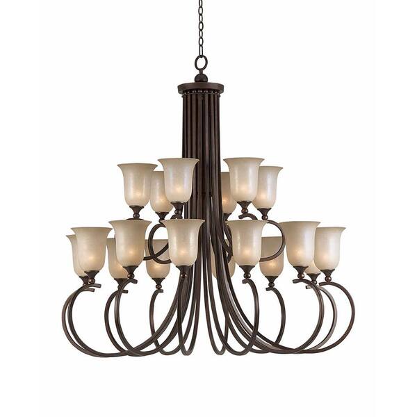 Lumenno International Purelife 18-Light Bronze Chandelier