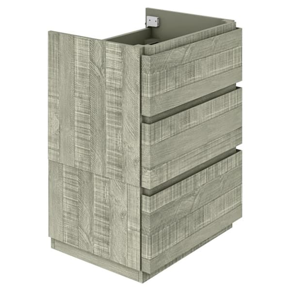 Fresca Formosa 23 in. W x 20 in. D x 34.1 in. H Modern Bath Vanity Cabinet Only without Top in Sage Gray