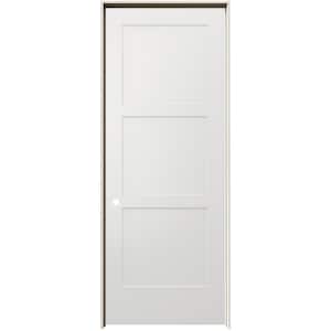 36 in. x 96 in. Birkdale White Paint Right-Hand Smooth Hollow Core Molded Composite Single Prehung Interior Door