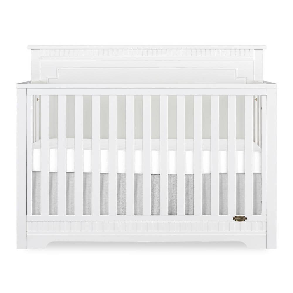 Dream On Me Morgan White 5 in 1 Convertible Crib, Whie -  733-W