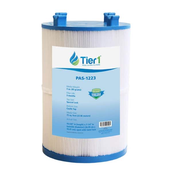 Tier1 7.38 in. Dia Pool Filter Cartridge Replacement for Dimension One 1561-00, PDO75-2000, FC-3059, C-7367,17541