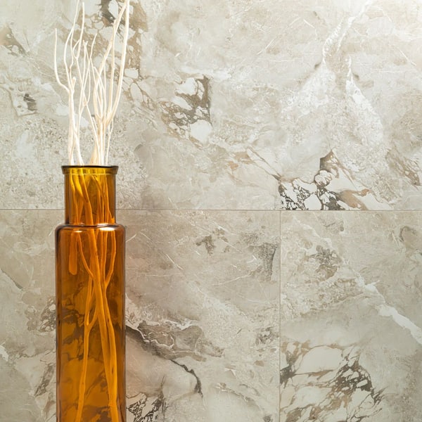 DEADMARIA クロス MSI Marmo Grigio Rectangle 24 in. x 48 in. Matte Gray Porcelain