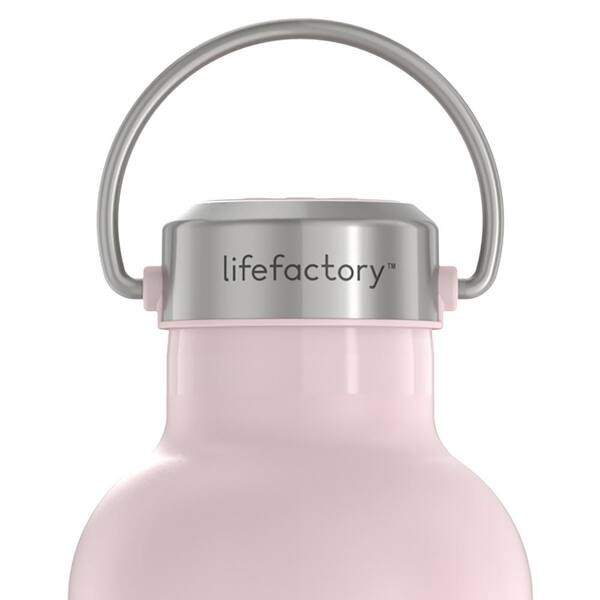 Lifefactory 8oz Stainless Steel Baby Bottle Desert Rose
