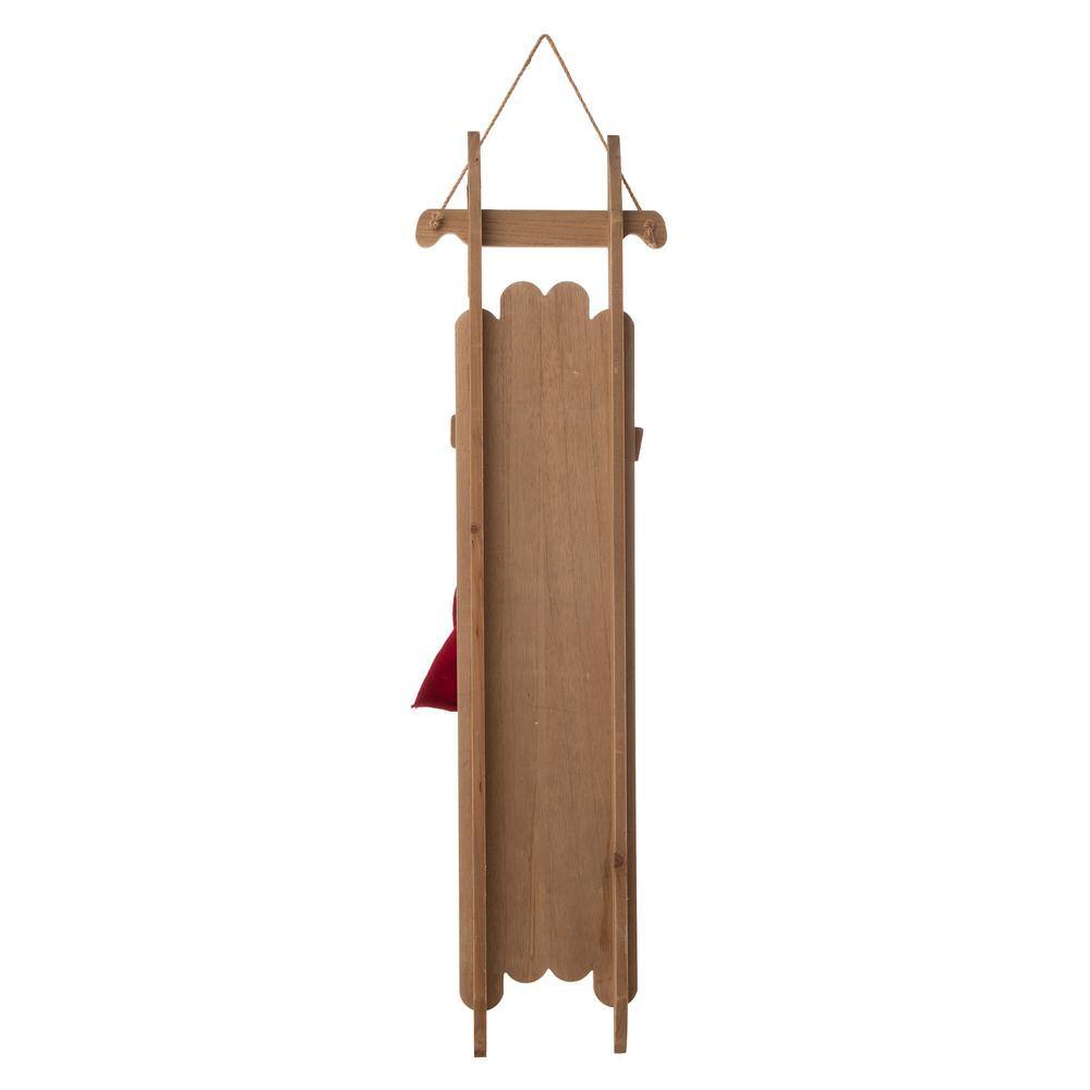 42-Inch Rustic Wooden Snowman Welcome Porch Sign