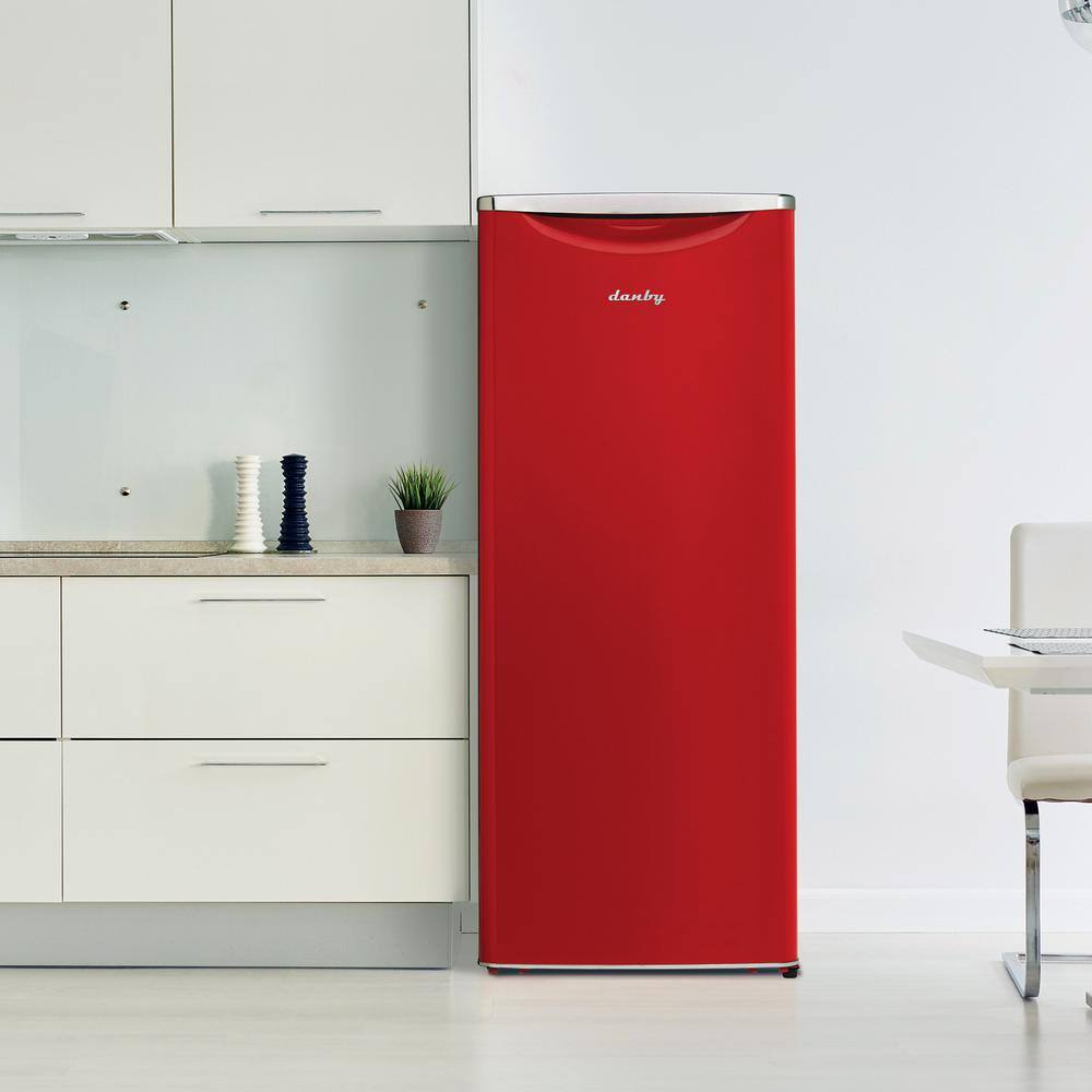 Scarlett Metallic Red Energy Star Retro Refrigerator