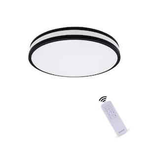 13 in. LED Ceiling Light with Microwave Sensor, 4000K  Neutral White, Dimmable, with Remote Control