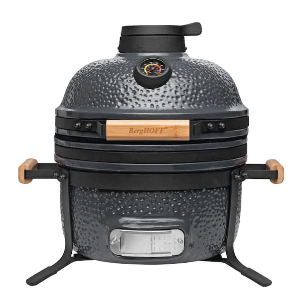 BergHOFF 20.5" Ceramic Portable Charcoal Grill in Blue