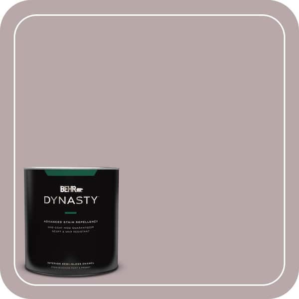 BEHR DYNASTY 1 qt. #MQ1-36 Object Of Desire One-Coat Hide Semi-Gloss Enamel Interior Stain-Blocking Paint & Primer