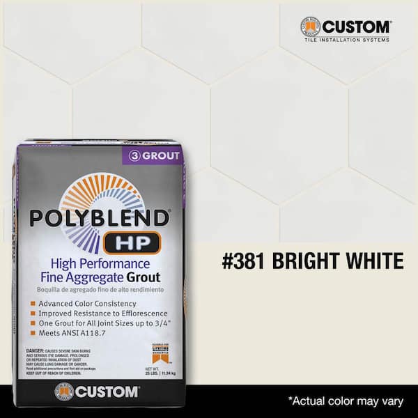 Polyblend HP #381 Bright White 25lb High Performance Fine Aggregate Grout