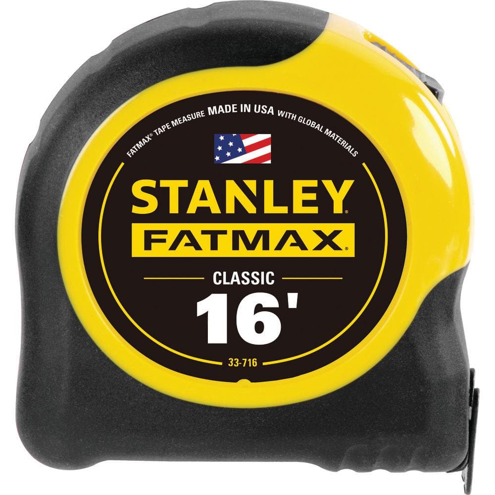 Stanley 16 ft. FATMAX Tape Measure 33-716Y - The Home Depot