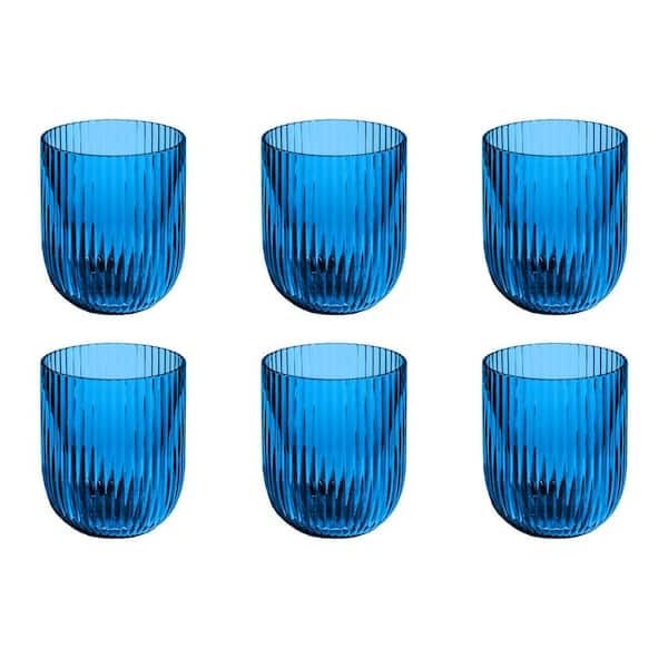 1950's drinking glasses Set of eight Menton crystal Lorraine wine glasses and flutes