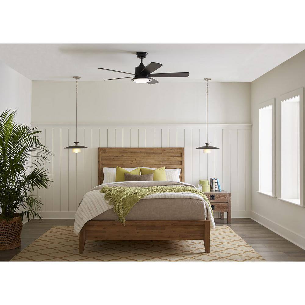 Trimble Brushed Nickel and Glass Dome Pendant Light