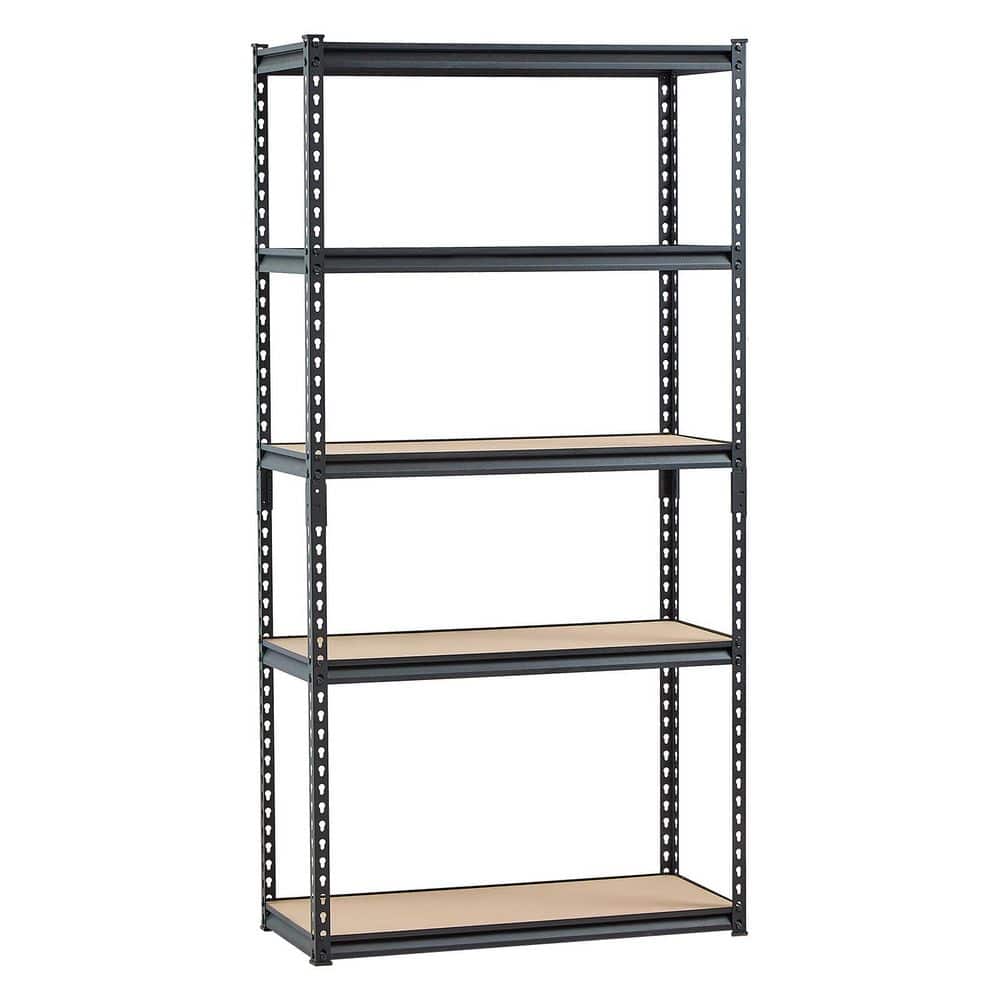 5 Tiers Steel Frame Heavy Duty Adjustable Garage Storage Shelving Unit in Black (36 in. W x 71.4 in. H x 16 in. D) price history on PriceWatchPro