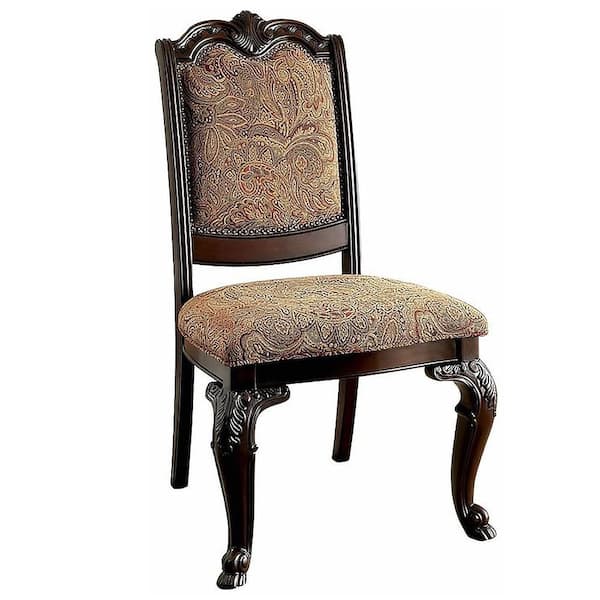 BELLAGIO Brown Cherry Traditional Style Side Chair