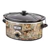 Realtree Edge 5 Qt. Camouflage Slow Cooker with Lid Strap