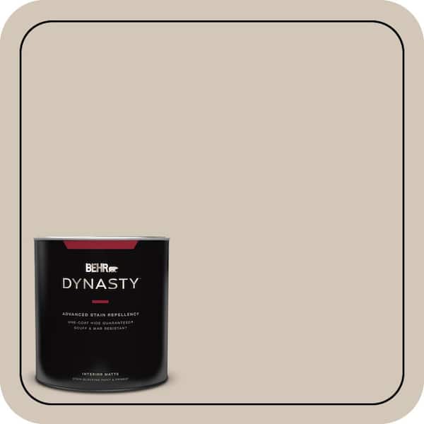 BEHR DYNASTY 1 qt. #MQ2-50 Gravelstone One-Coat Hide Matte Interior Stain-Blocking Paint & Primer