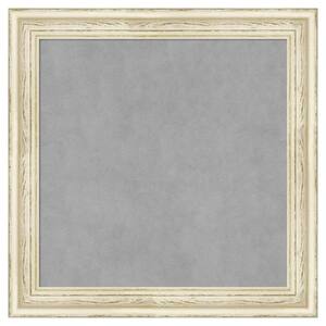 Country White Wash 24 in. x 24 in. Framed Magnetic Board