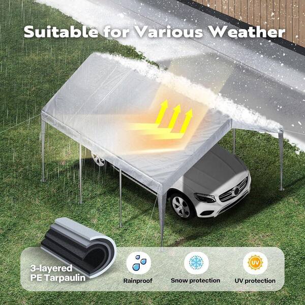 ESILOO 13 ft. x 20 ft. Heavy-Duty Waterproof & UV-Resistant