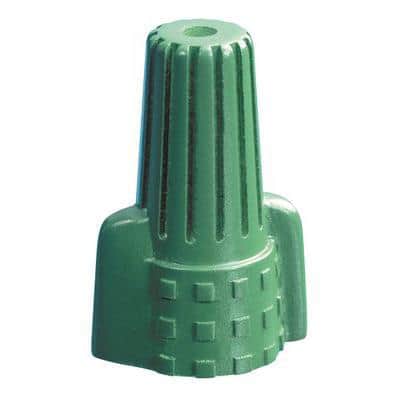 Preferred Industries Wing-Type Ground Wire Connector, Green (50-Bag)