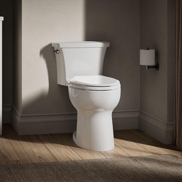 Highline Arc 12 in. Rough In 1-Piece 1.28 GFP Single Flush Elongated Chair Height Toilet in White with Soft Close Seat