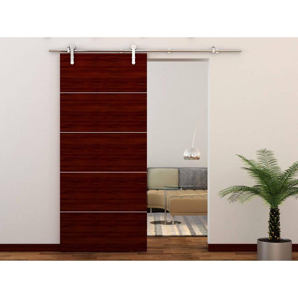 78-inch Stainless Steel Single Barn Door Hardware Kit